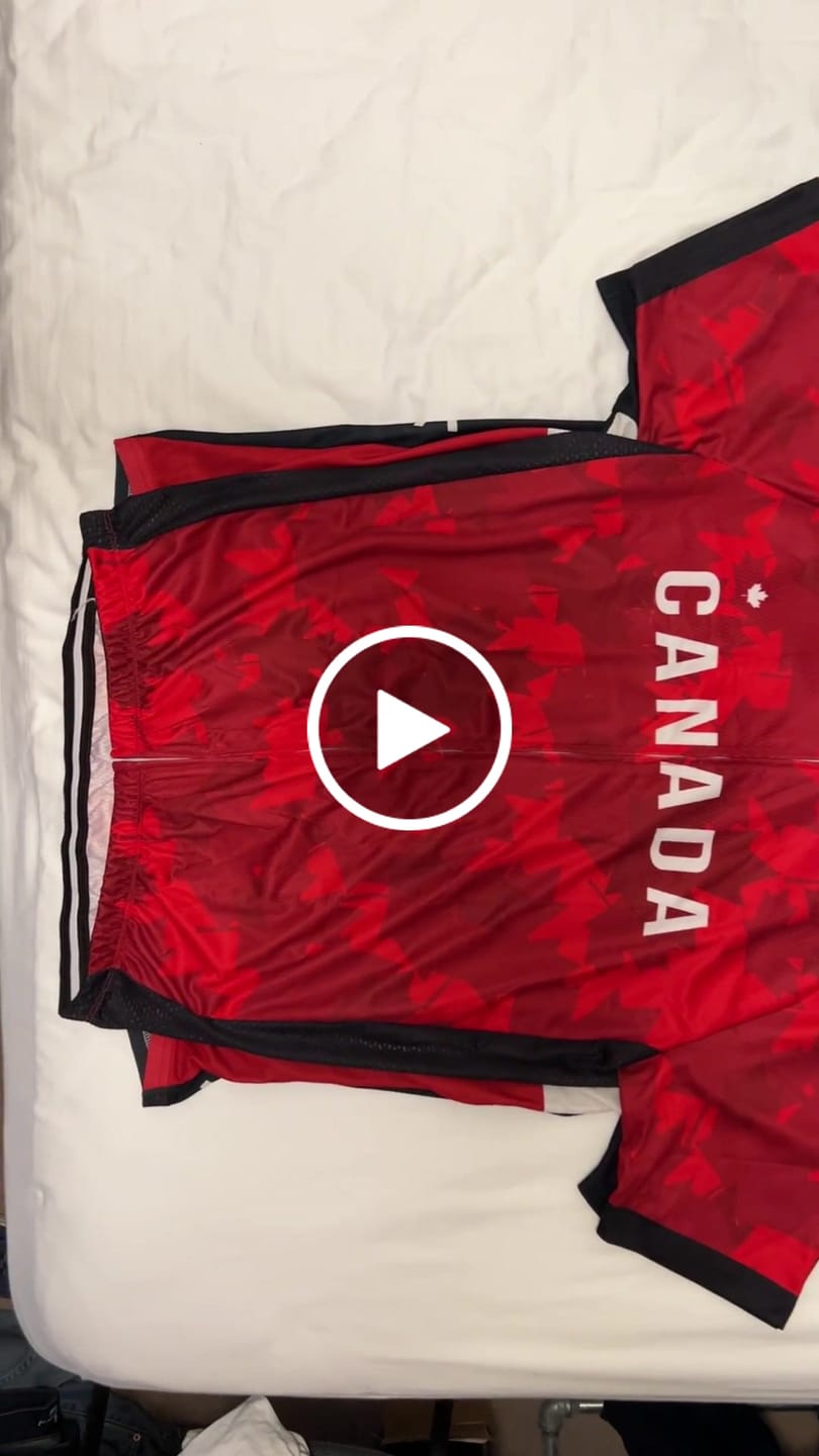 Customer video review of Canada Maple Leaf Cycling Jersey