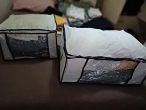 Customer photo review of Gule Home 2’li Vakumlu Hurç Seti Large + XXLarge Bez Çantalı Saklama Hurcu