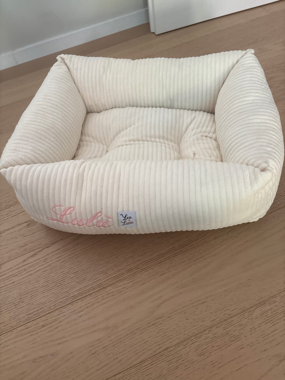 Customer photo review of Divanetto Velluto a Coste Panna