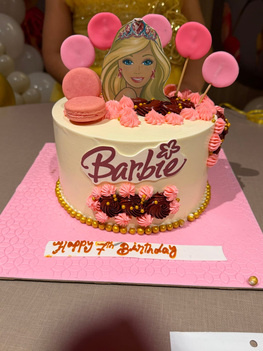 Customer photo review of Cool Barbie Girl Cake