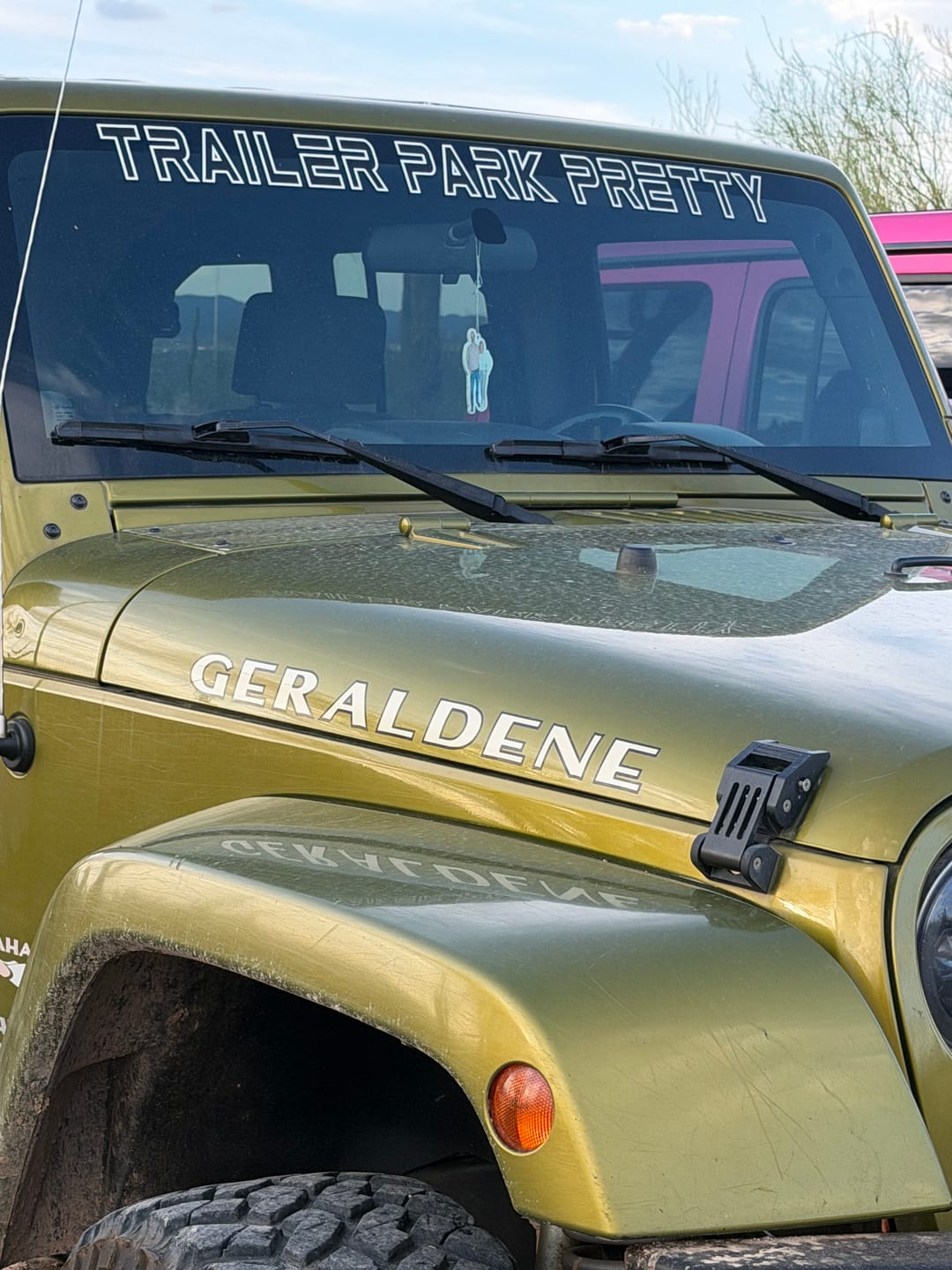 Customer photo review of Windshield Lettering