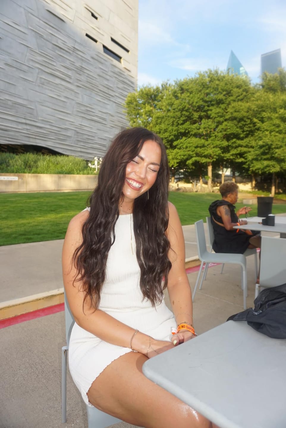 Customer photo review of 6x7 Inches Virgin Human Hair Toppers Mono Base Darkest Brown #2