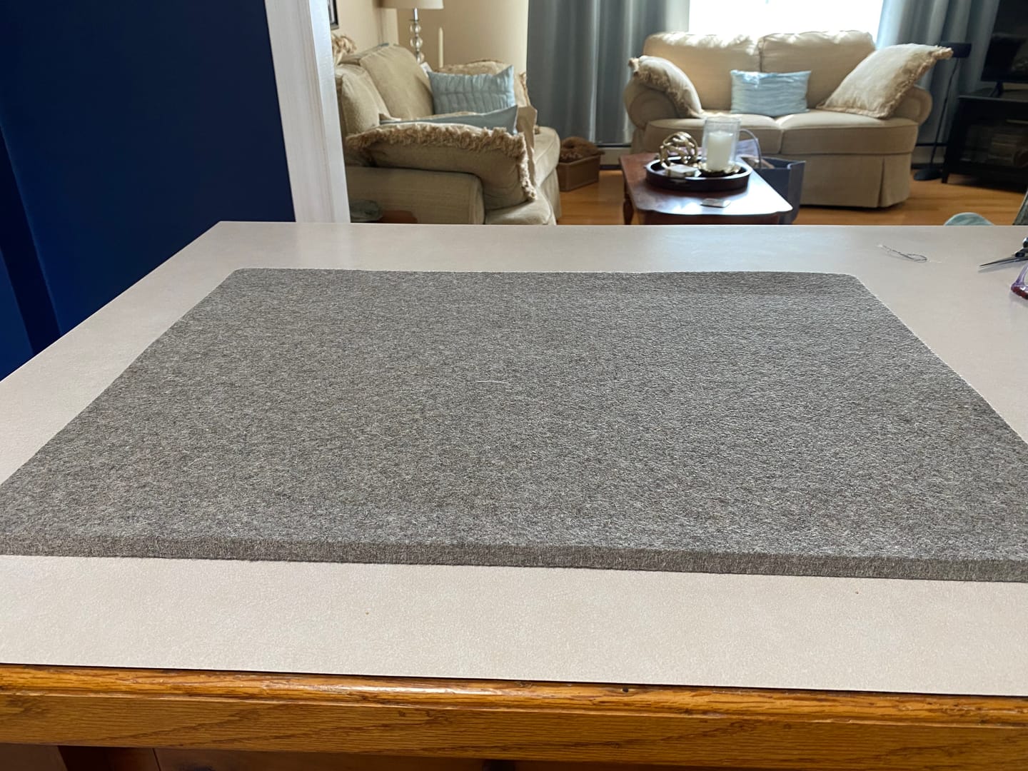 Customer photo review of Wool Ironing Mat