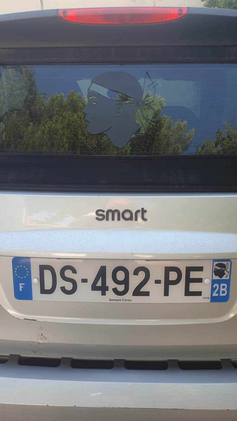 Customer photo review of Plaque auto plexiglass homologuée