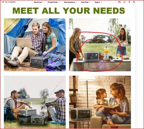 Customer photo review of ALLPOWERS R600 Portable Power Station 600W 299Wh LiFeP04 Battery
