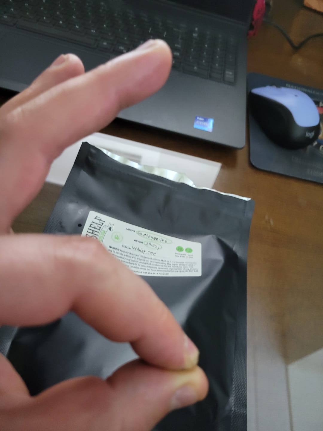 Customer photo review of THC Flower - Wedding Cake