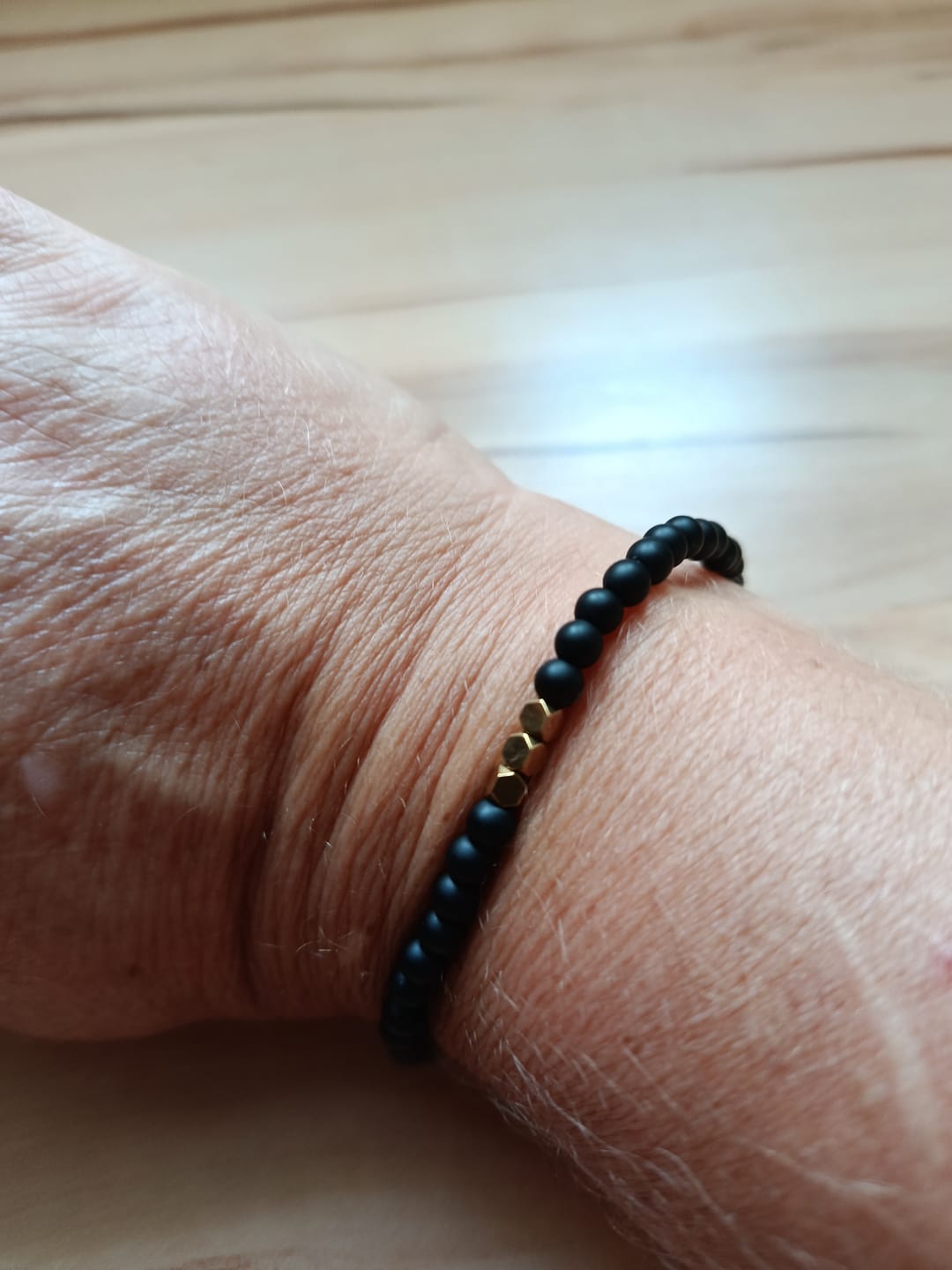 Customer photo review of Obsidian Armband
