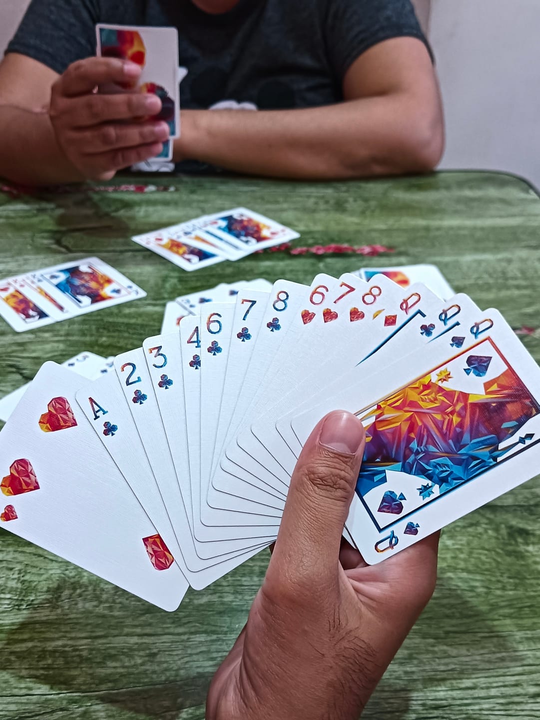 Customer photo review of Memento Mori Genesis Playing Cards