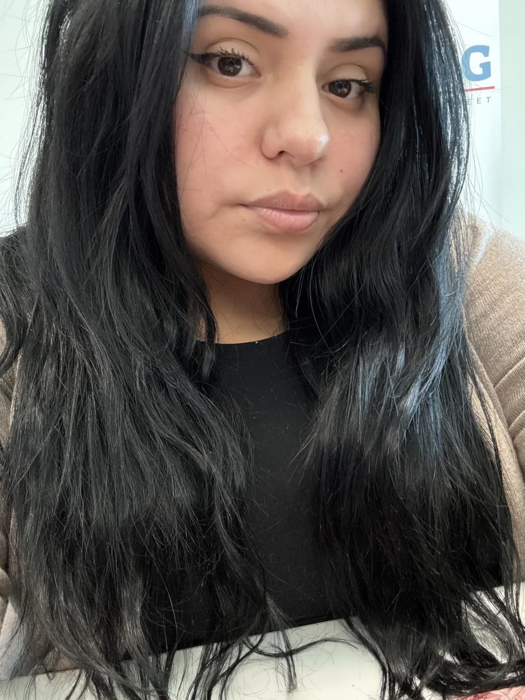 Customer photo review of 100% Real Virgin Human Hair K Tip Pre Bonded Hair Extensions For Thin Hair Jet Black (#1)