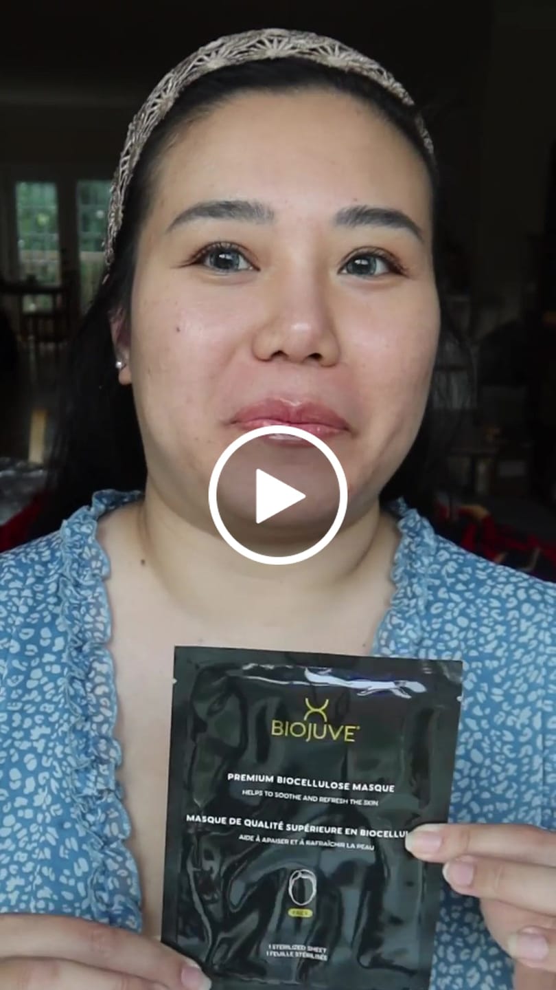 Customer video review of BioJuve Premium Biocellulose Masque (formerly SkinPen Premium Biocellulose Masque)