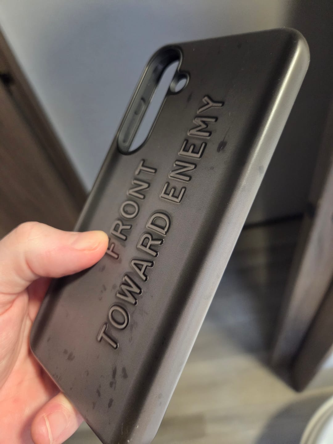 Customer photo review of M18A1 Claymore Gen 3 (Dark ODG) Tough Android Case