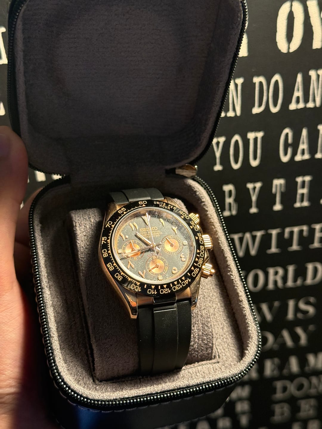 Customer photo review of SEITONA ARABIC DIAL ROSE GOLD