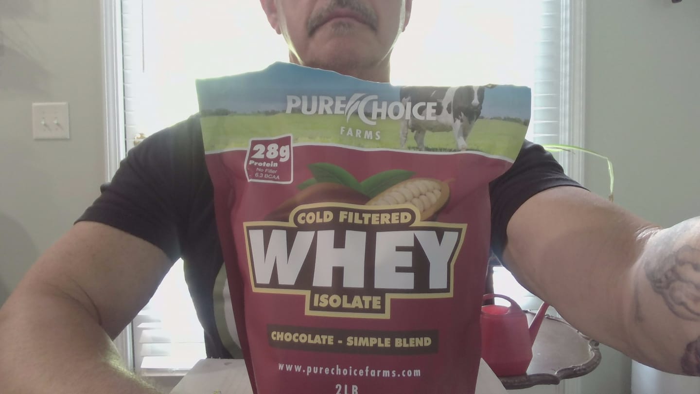 Customer photo review of Whey Protein Isolate Chocolate