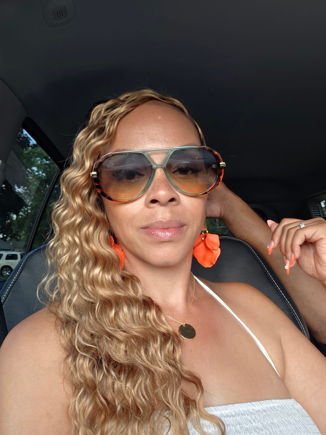 Customer photo review of #27/30/613 Mix Color Blend Loose Deep Wave Human Crochet Hair for Boho Braids