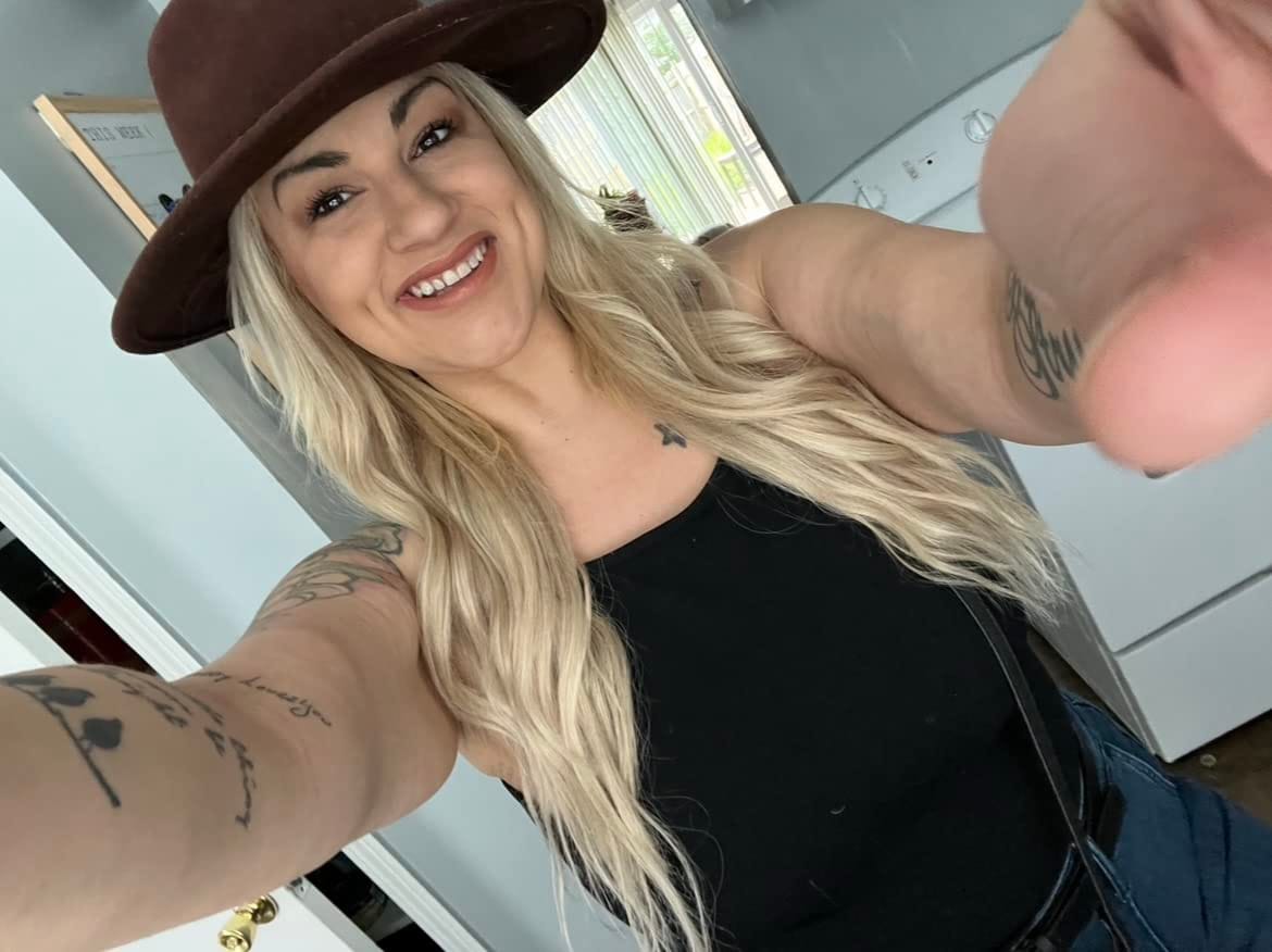 Customer photo review of 13x13cm Human Hair Toppers Mono Base Platinum Blonde #60
