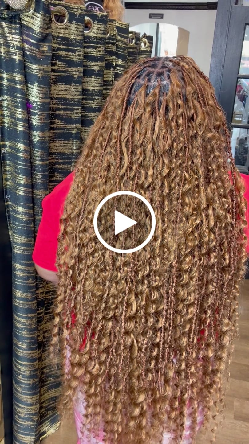 Customer video review of #30 Light Brown Deep Wave Bulk Hair Extensions for Braiding