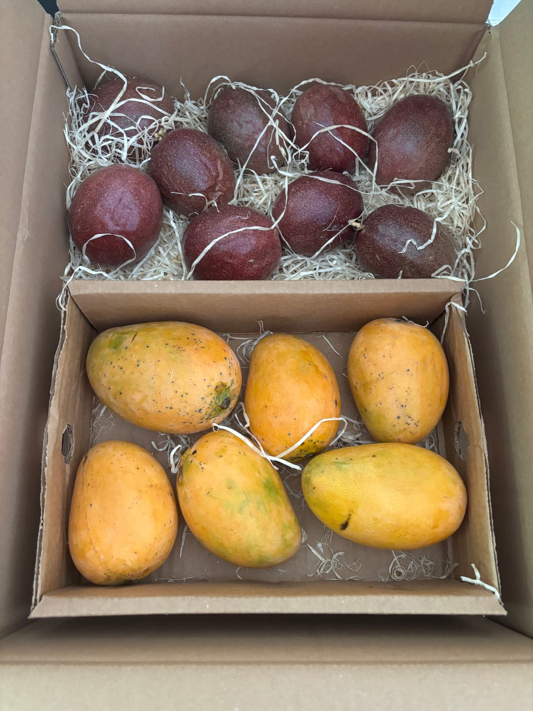 Customer photo review of Mango & Passionsfrüchte Box 2kg