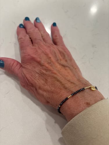 Customer photo review of Beaded Star Medallion Bracelet
