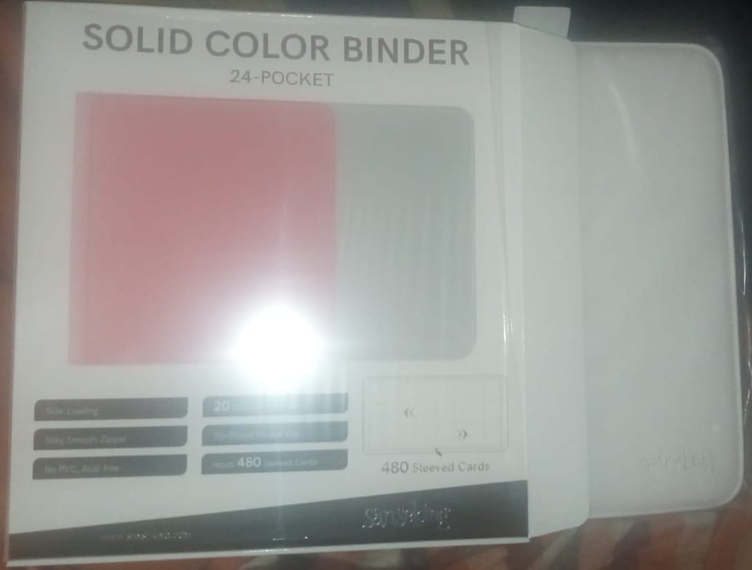 Customer photo review of White Plaid 4/9/12-Pocket PU Binder