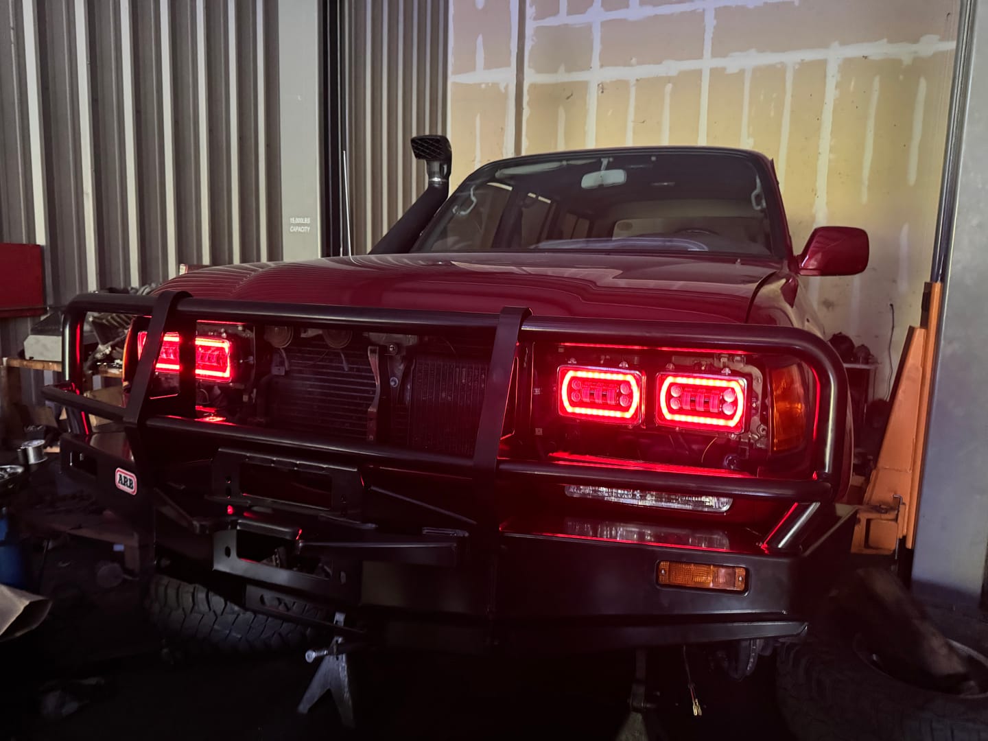 Customer photo review of 4X6" LED Colour Chasing Headlights