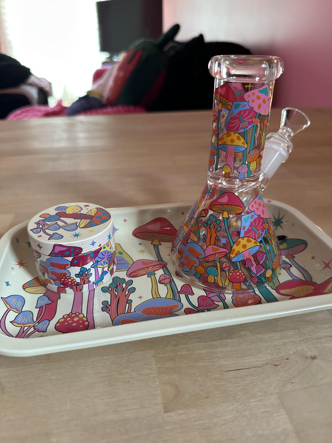 Customer photo review of COLORFUL MUSHROOM BONG 6"