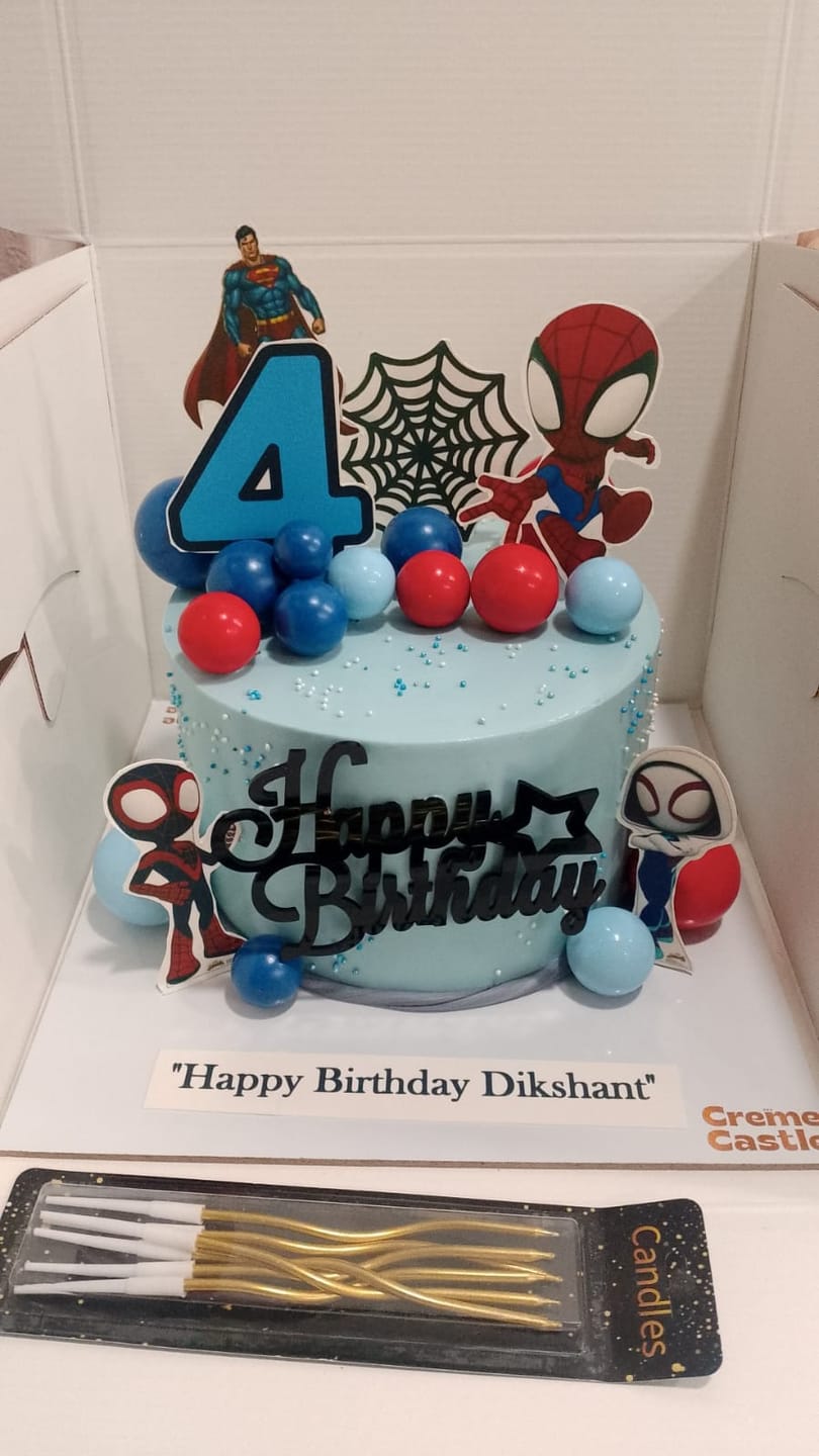 Customer photo review of Spiderman Kids Cake