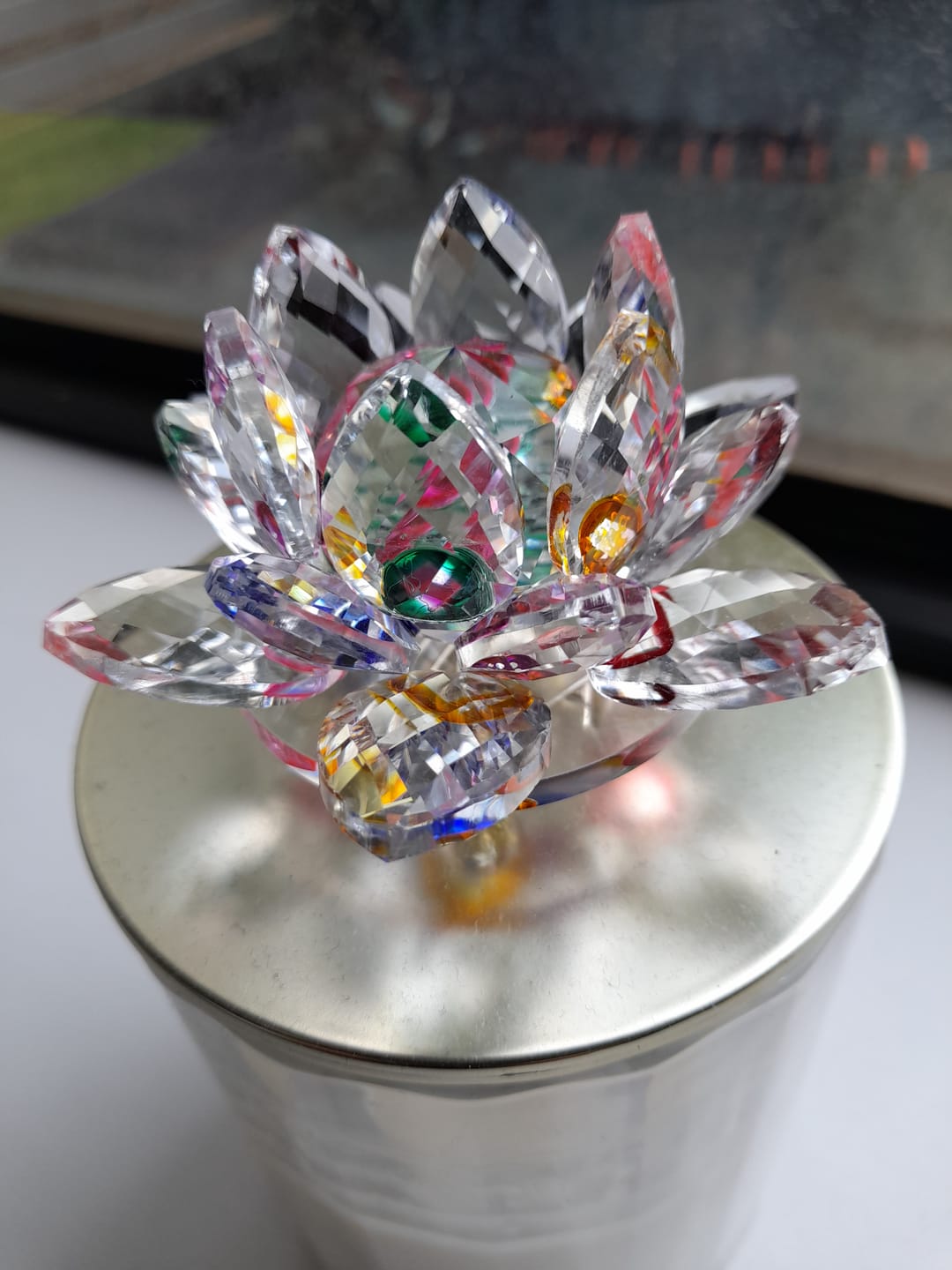 Customer photo review of Feng Shui Crystal Lotus Flower