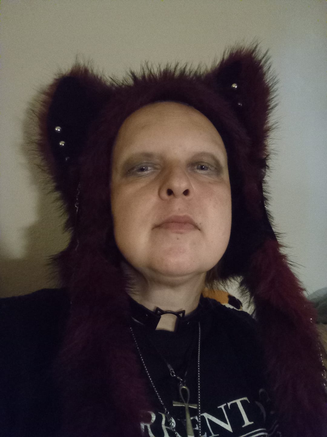 Customer photo review of CLEARANCE -  Gothic Kitty Adjustable Choker