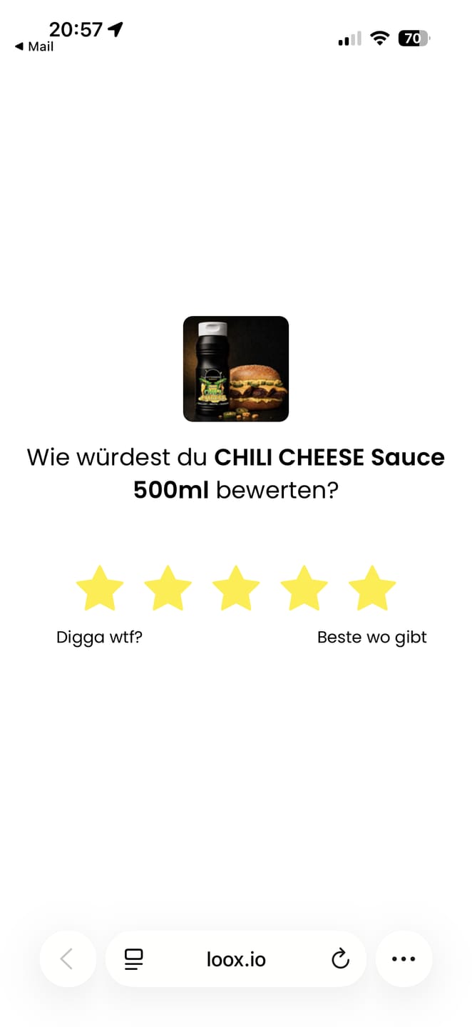 Customer photo review of CHILI CHEESE Sauce 500ml