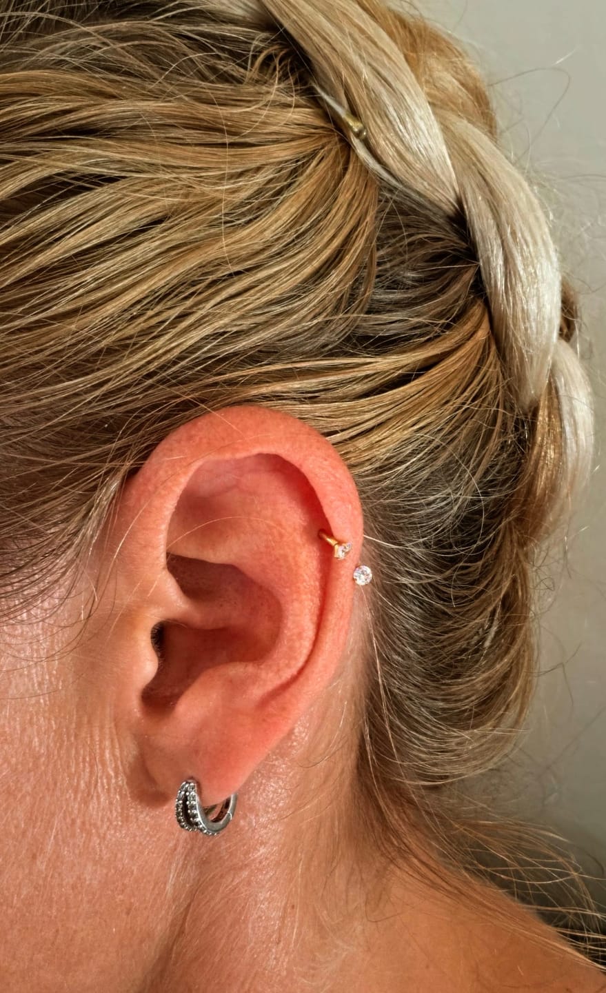 Customer photo review of Roxi U hoop gold