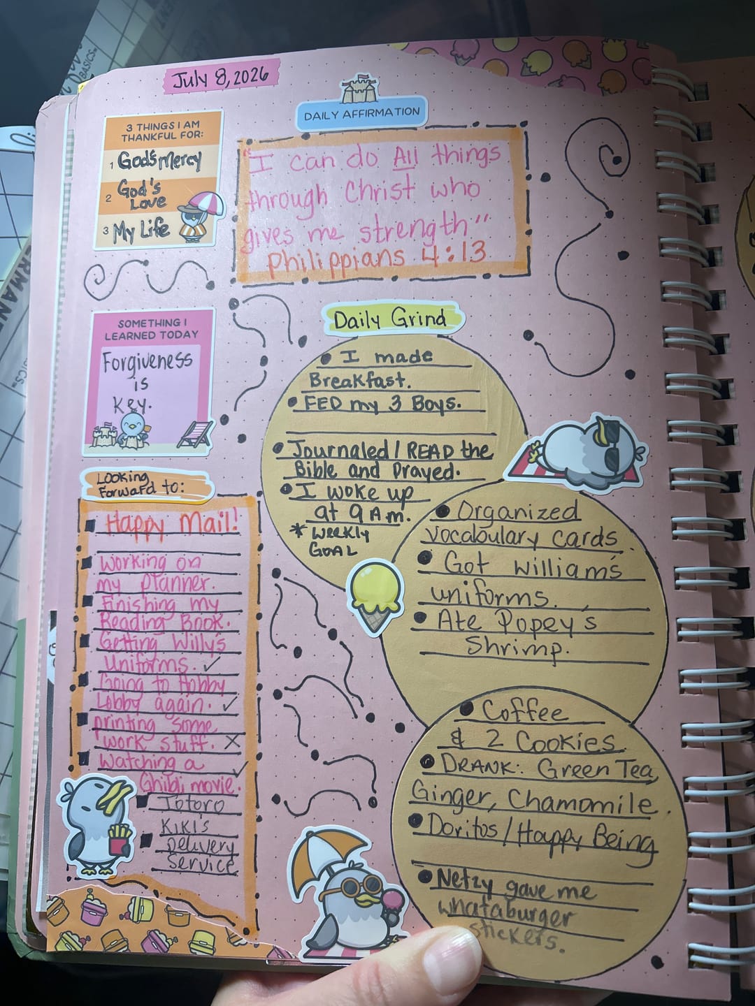 Customer photo review of Beach Birds Junk Journaling Kit
