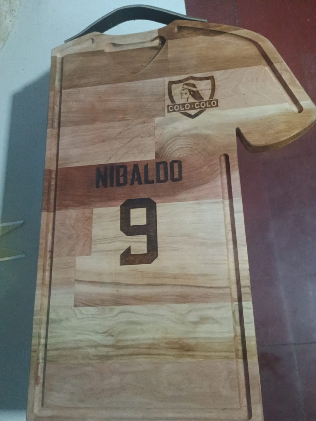 Customer photo review of Tabla Futbol Personalizada