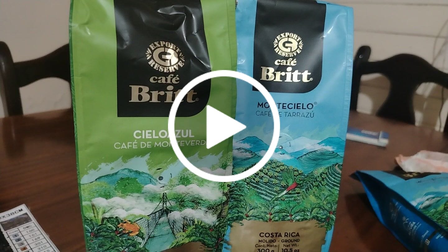 Customer video review of Café Britt Cieloazul Café de Monteverde Molido
