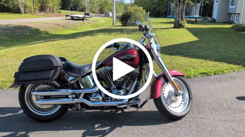 Customer video review of 28L - Pantheon Medium Quick Mount Motorcycle Saddlebags for Harley Softail Fat Boy FLSTF/I
