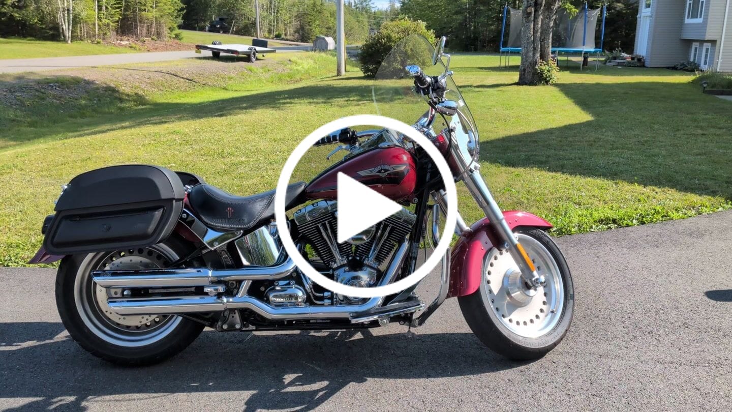 Customer video review of 28L - Pantheon Medium Quick Mount Motorcycle Saddlebags for Harley Softail Fat Boy FLSTF/I