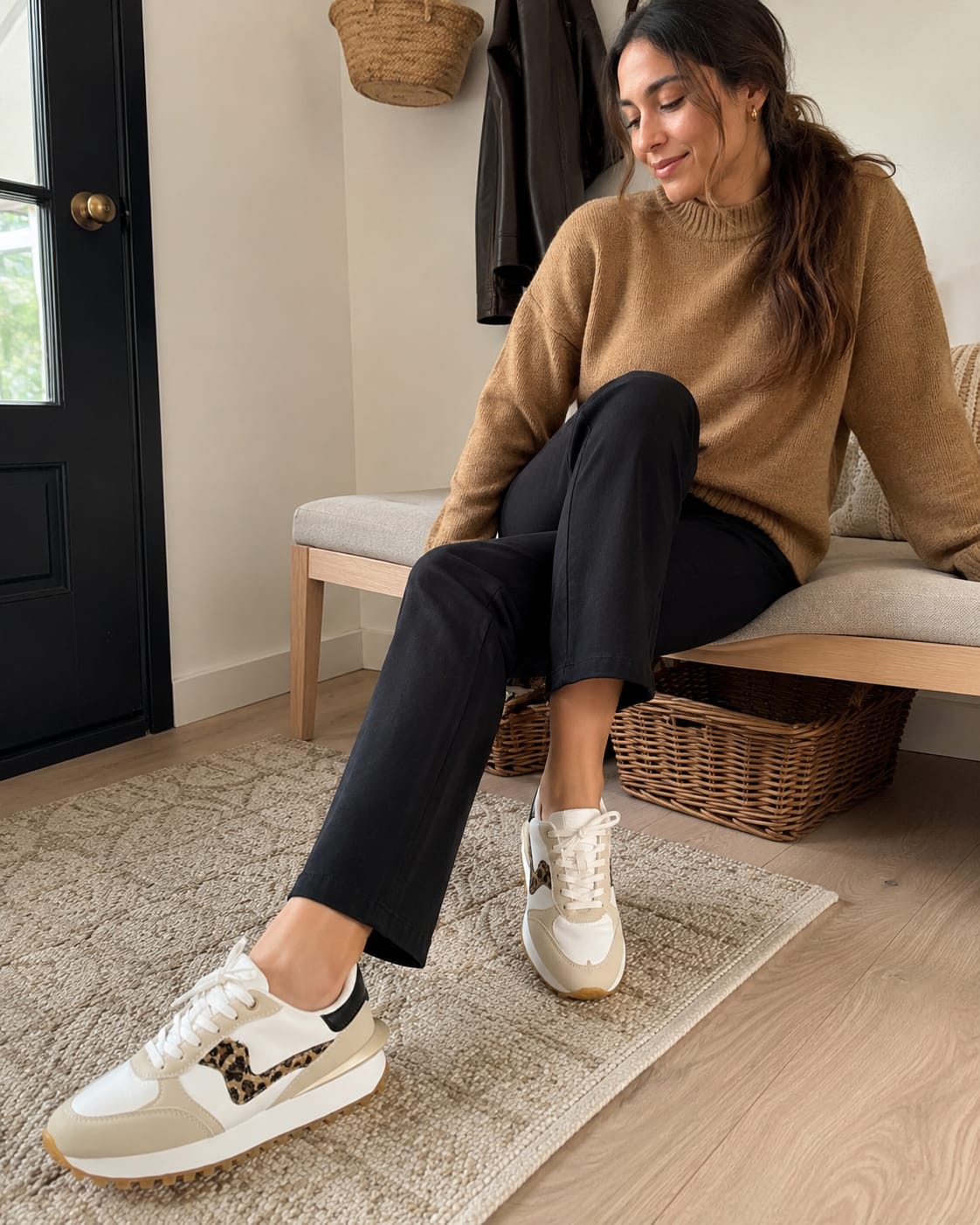 Customer photo review of Lucky Step Retro Platform Trainers