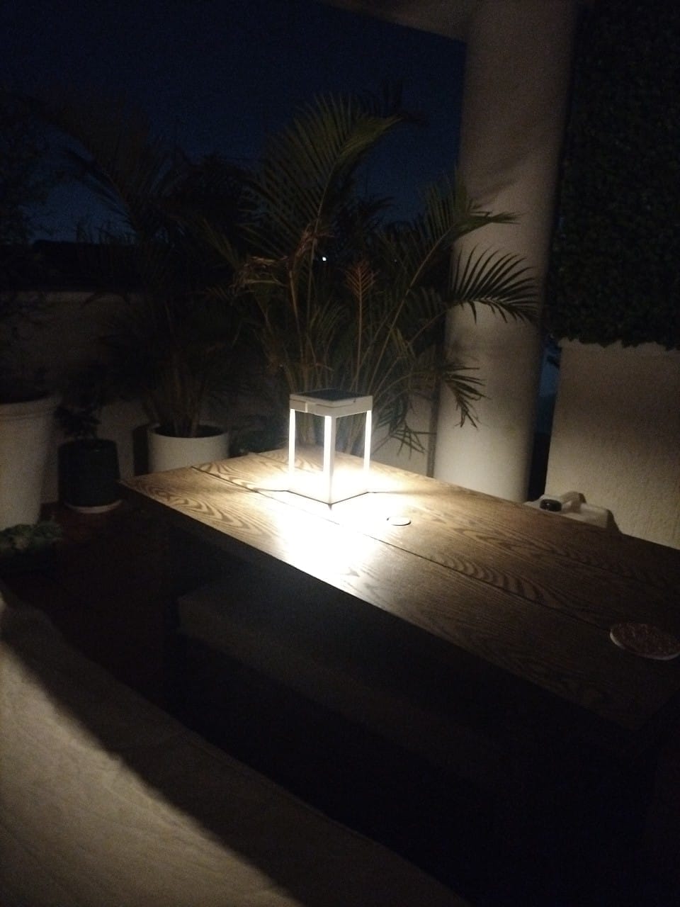 Customer photo review of Luxury Metal Solar Lantern