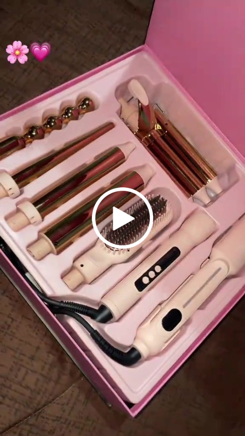 Customer video review of Set Plancha Profesional Infrarroja + Ferro 6 en 1 Light Pink