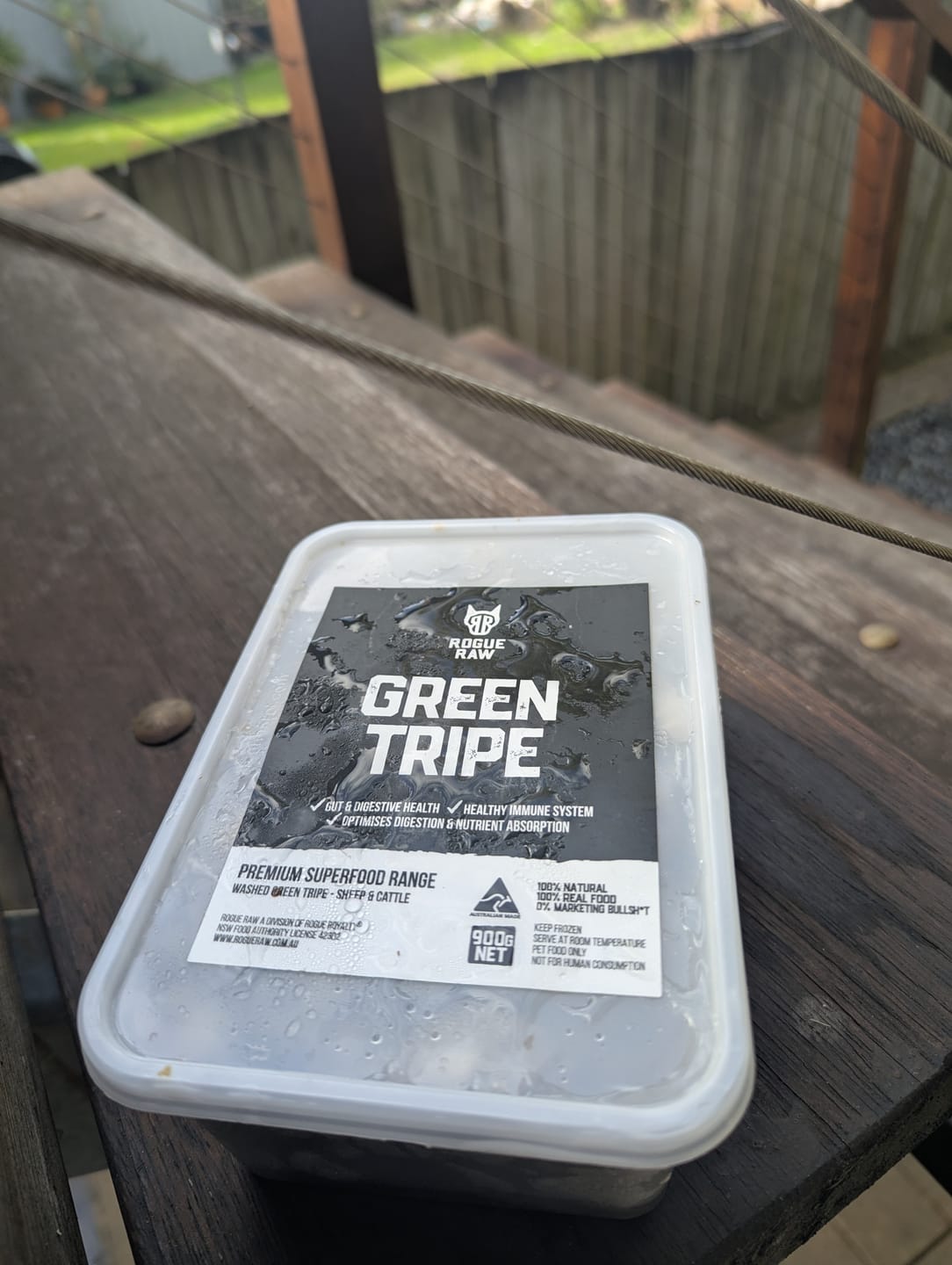 Customer photo review of Primal Raw Green Tripe