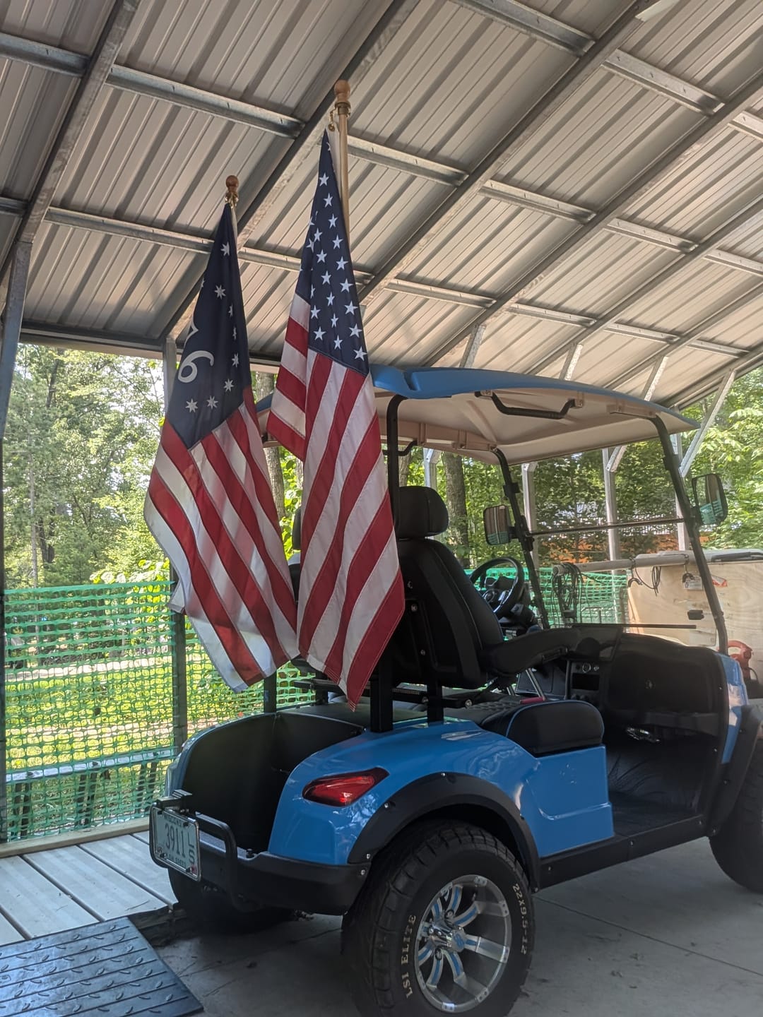 Customer photo review of 3' x 5' Bennington Flag Set