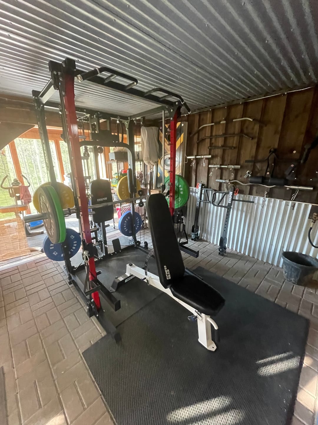Customer photo review of EVOLPOW M2A Brute All-in-One Smith Machine Home Gym
