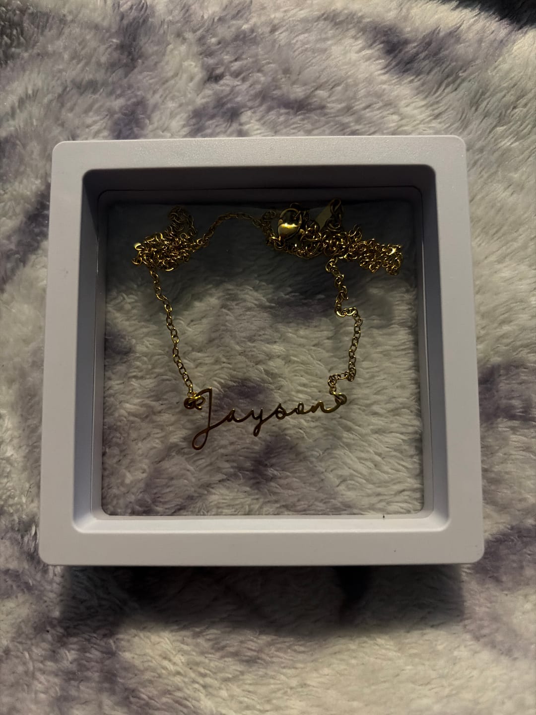 Customer photo review of Mon Petit Name Necklace