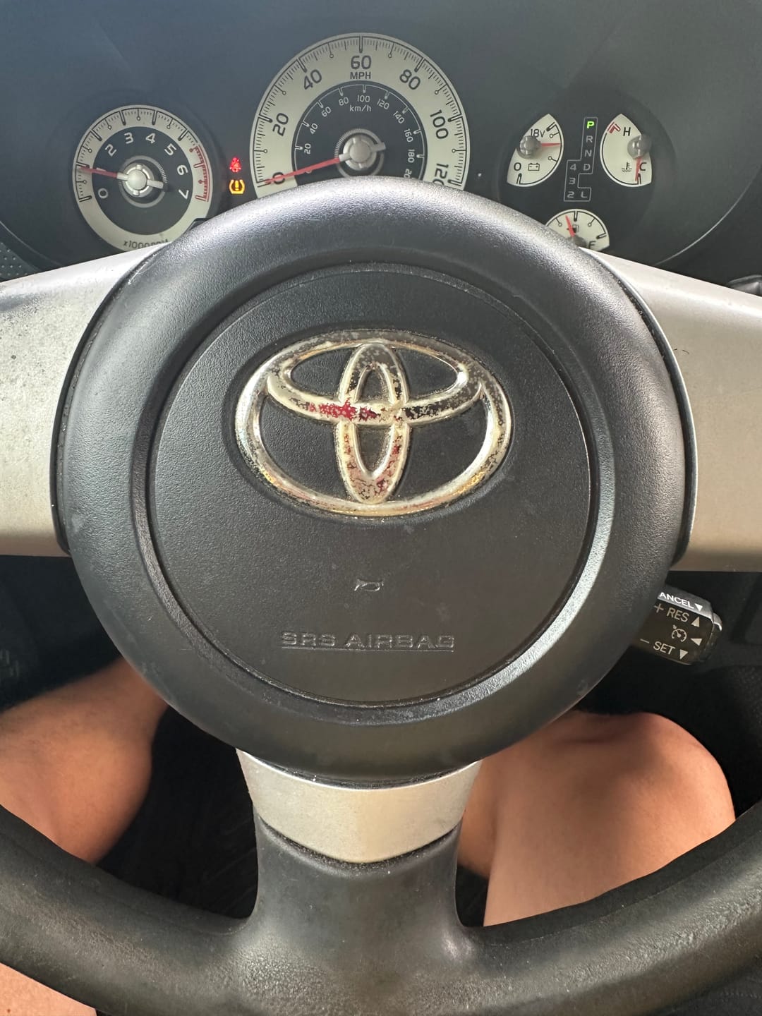 Customer photo review of Steering Wheel Emblem Overlay