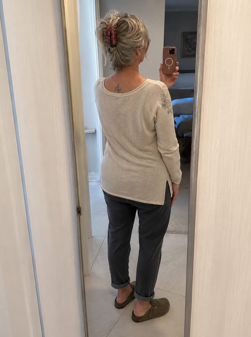 Customer photo review of Women's Comfort Clogs | Slip-On Suede Mules with Arch Support & Adjustable Buckle | Sofuna