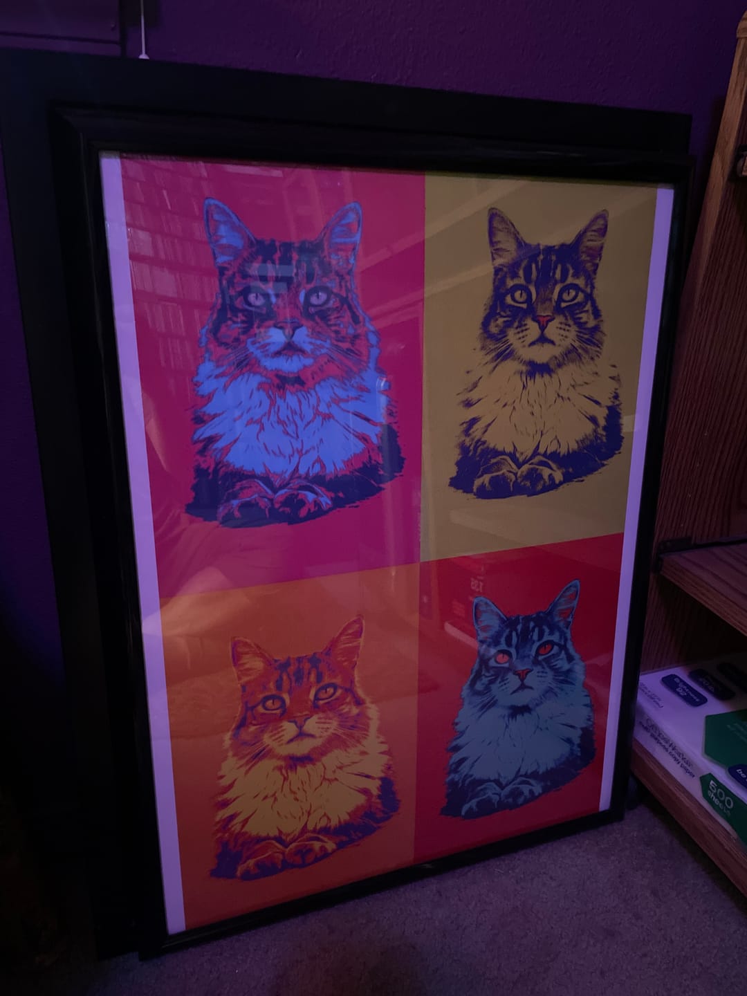 Customer photo review of Color Squares - Personalized Poster