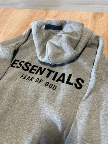Customer photo review of Fear of God Essentials NBA Black White Summer Set