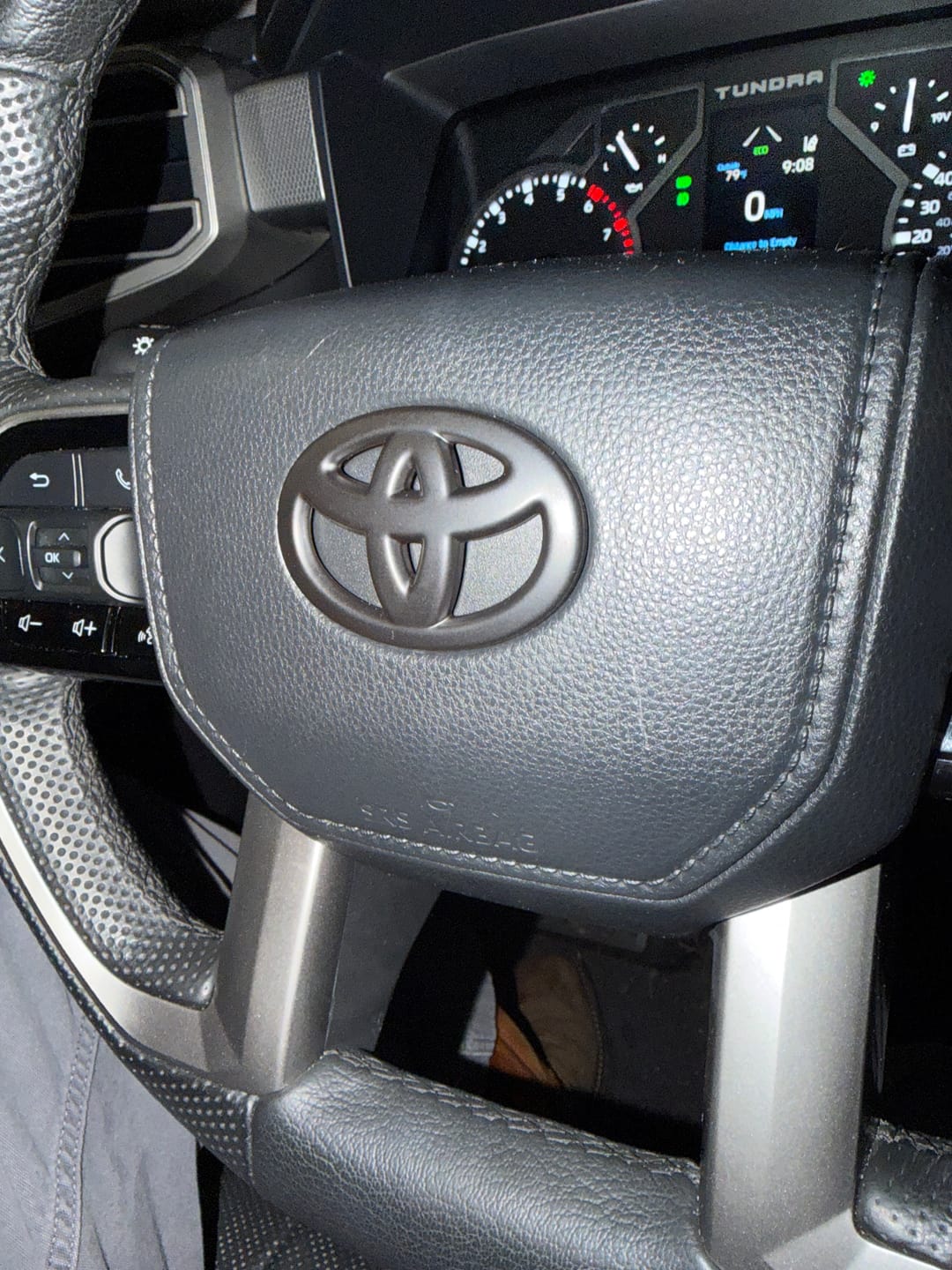 Customer photo review of Steering Wheel Emblem Overlay