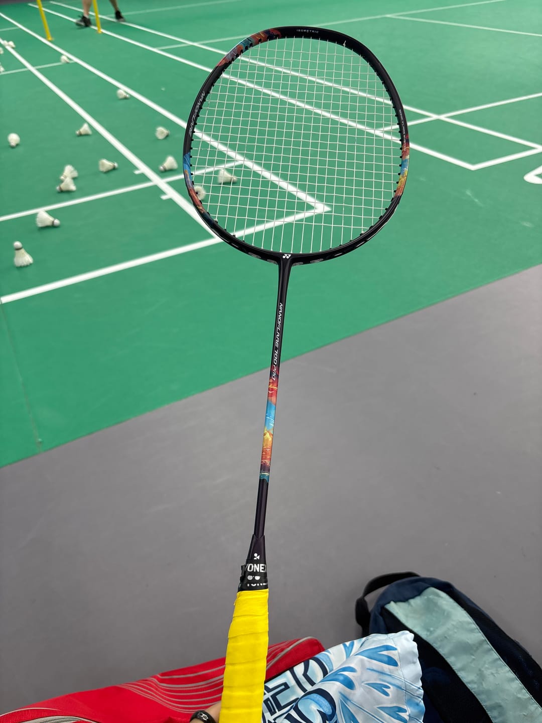 Customer photo review of Yonex NanoFlare 700 Pro Unstrung Badminton Racket [Midnight Purple]