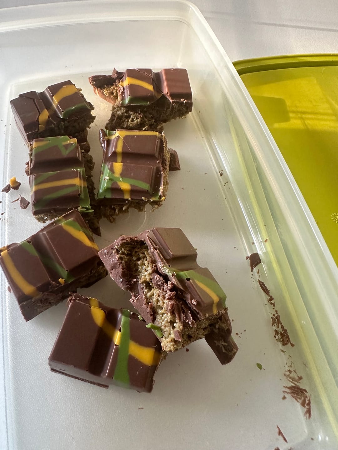Customer photo review of Pistachio Knafeh Bliss Block - Viral Dubai Chocolate Bar 200g