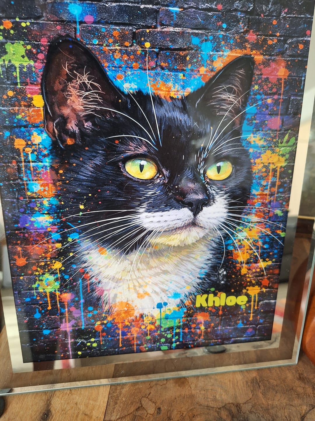 Customer photo review of Splash - Personalised Poster